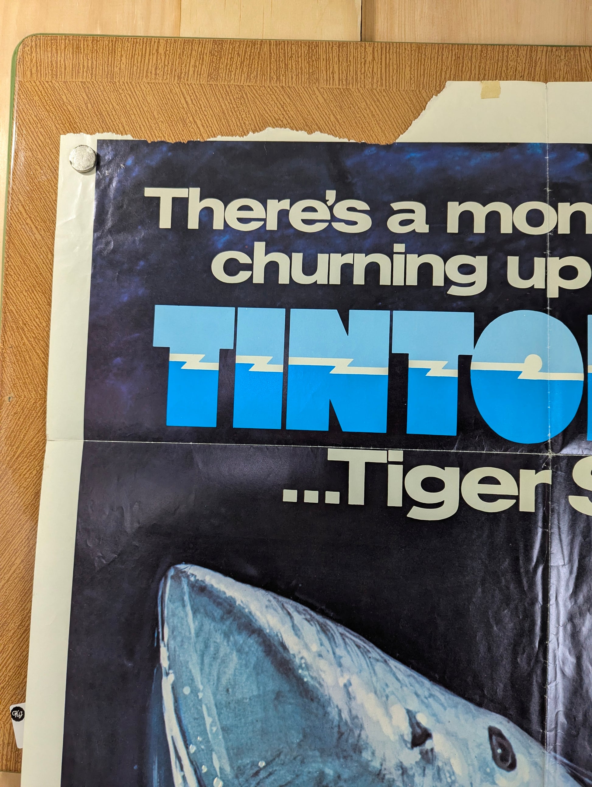 Tintorera (1977) Original Folded One Sheet Movie Poster - view 3