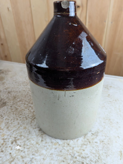 Two-Toned Stoneware Whiskey Jug - view 2