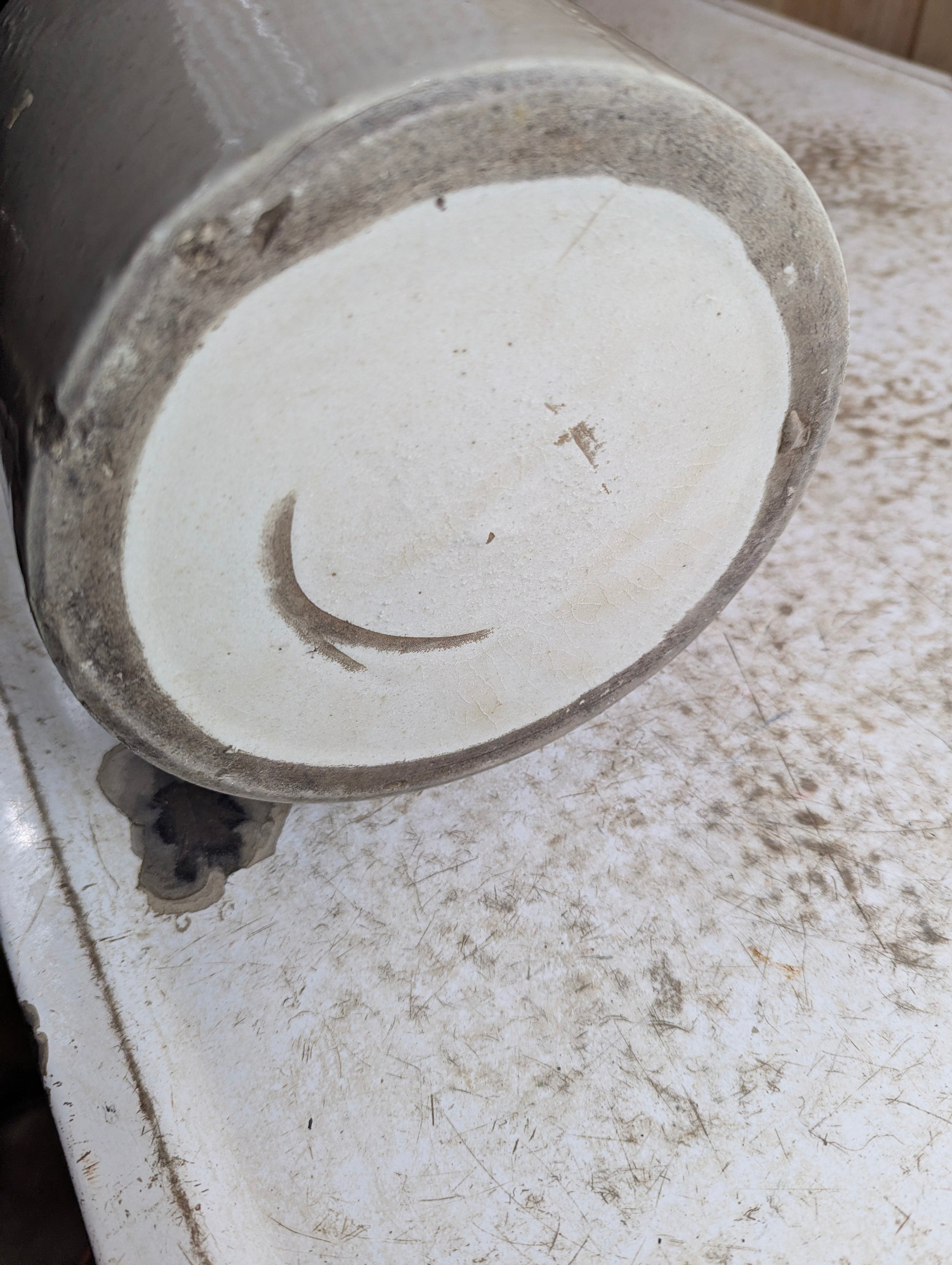 Two-Toned Stoneware Whiskey Jug - view 5