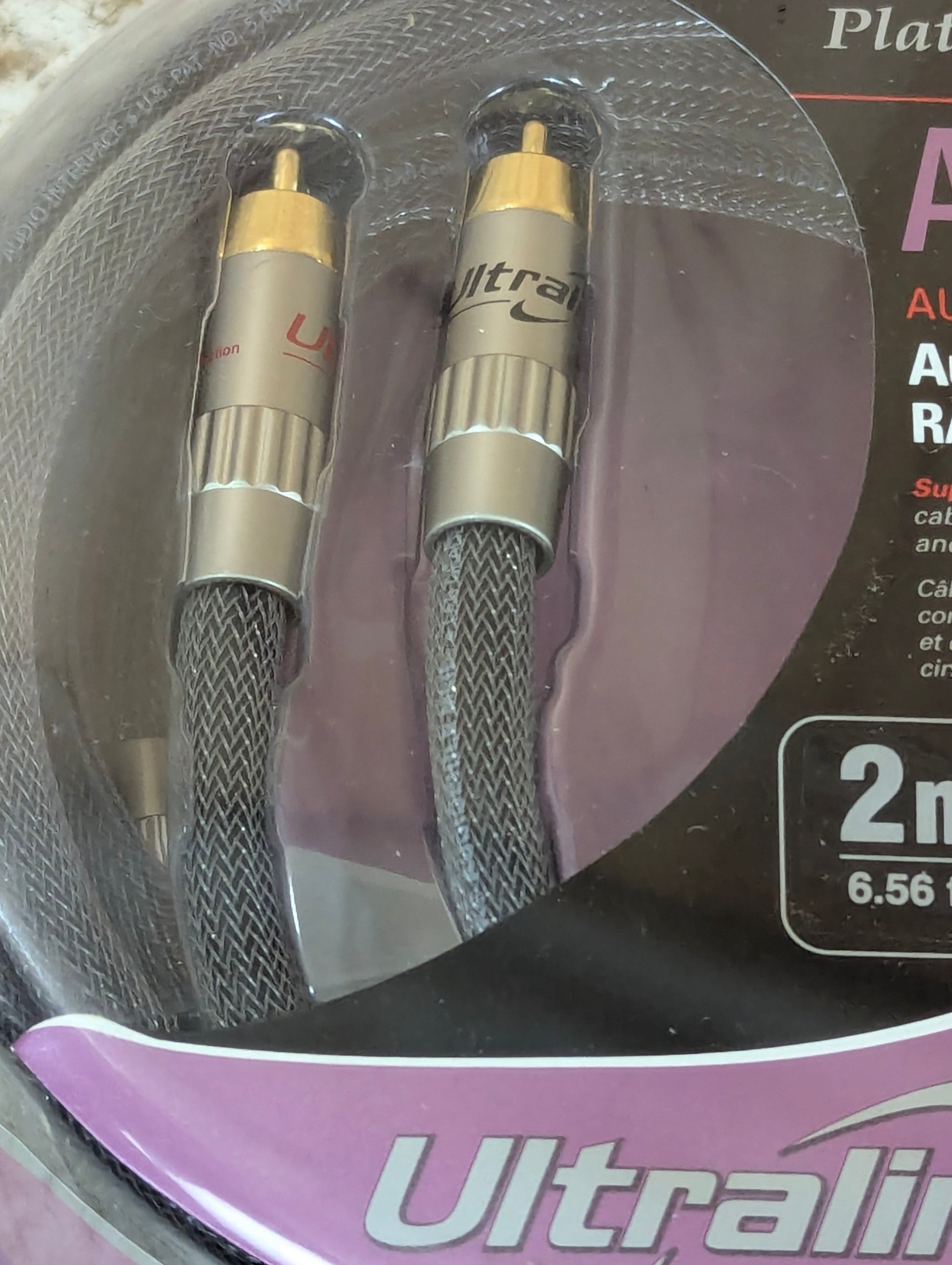 Ultralink Platinum Series RCA Audio Cables  2M - New Old Stock - view 2