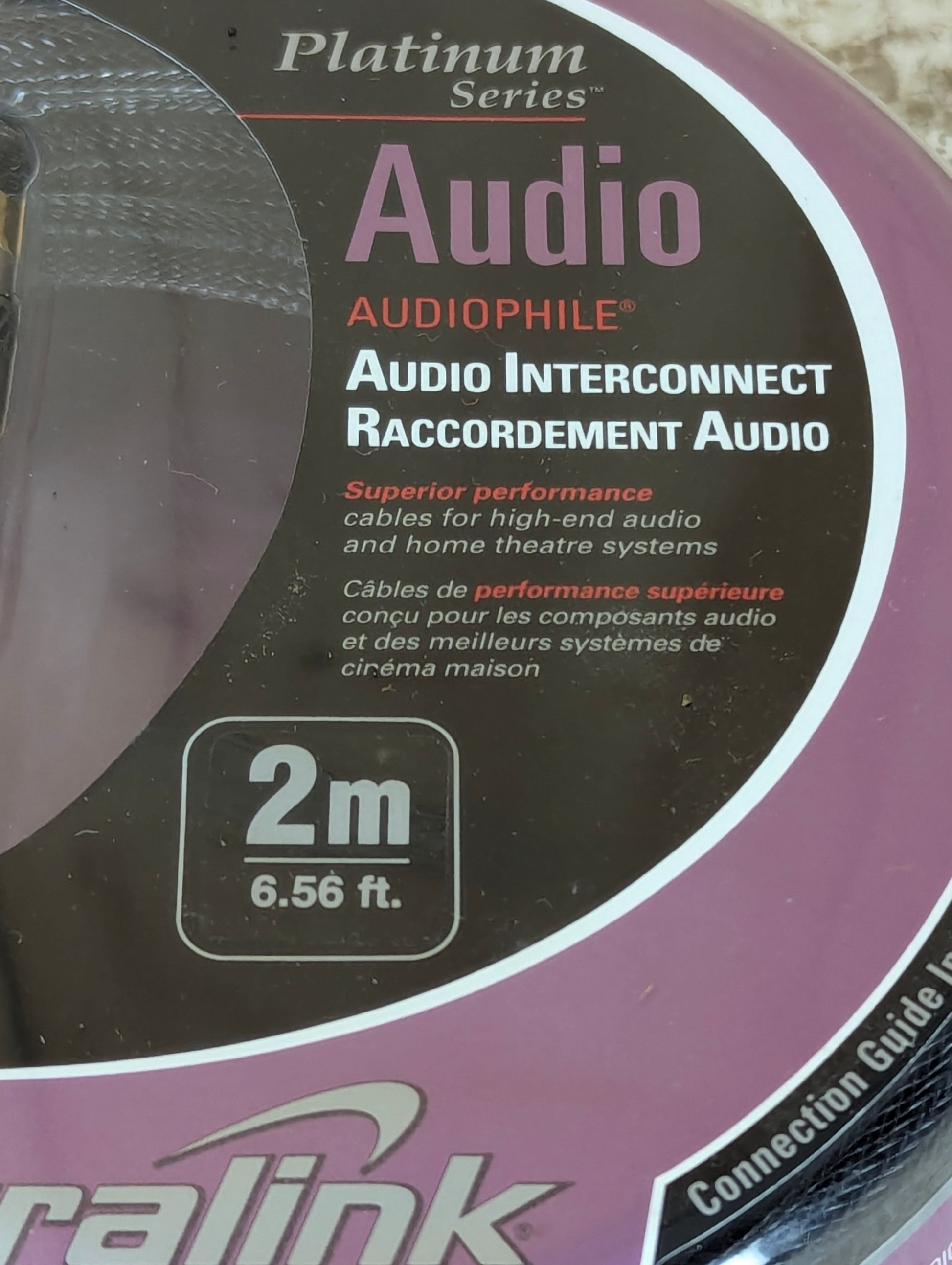 Ultralink Platinum Series RCA Audio Cables  2M - New Old Stock - view 3