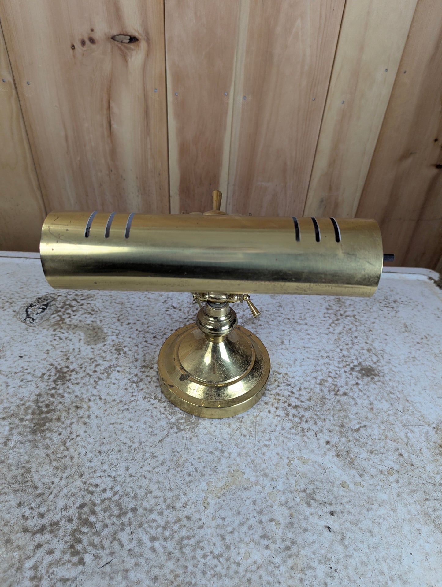 Underwriter's Brass Desk Lamp - view 2