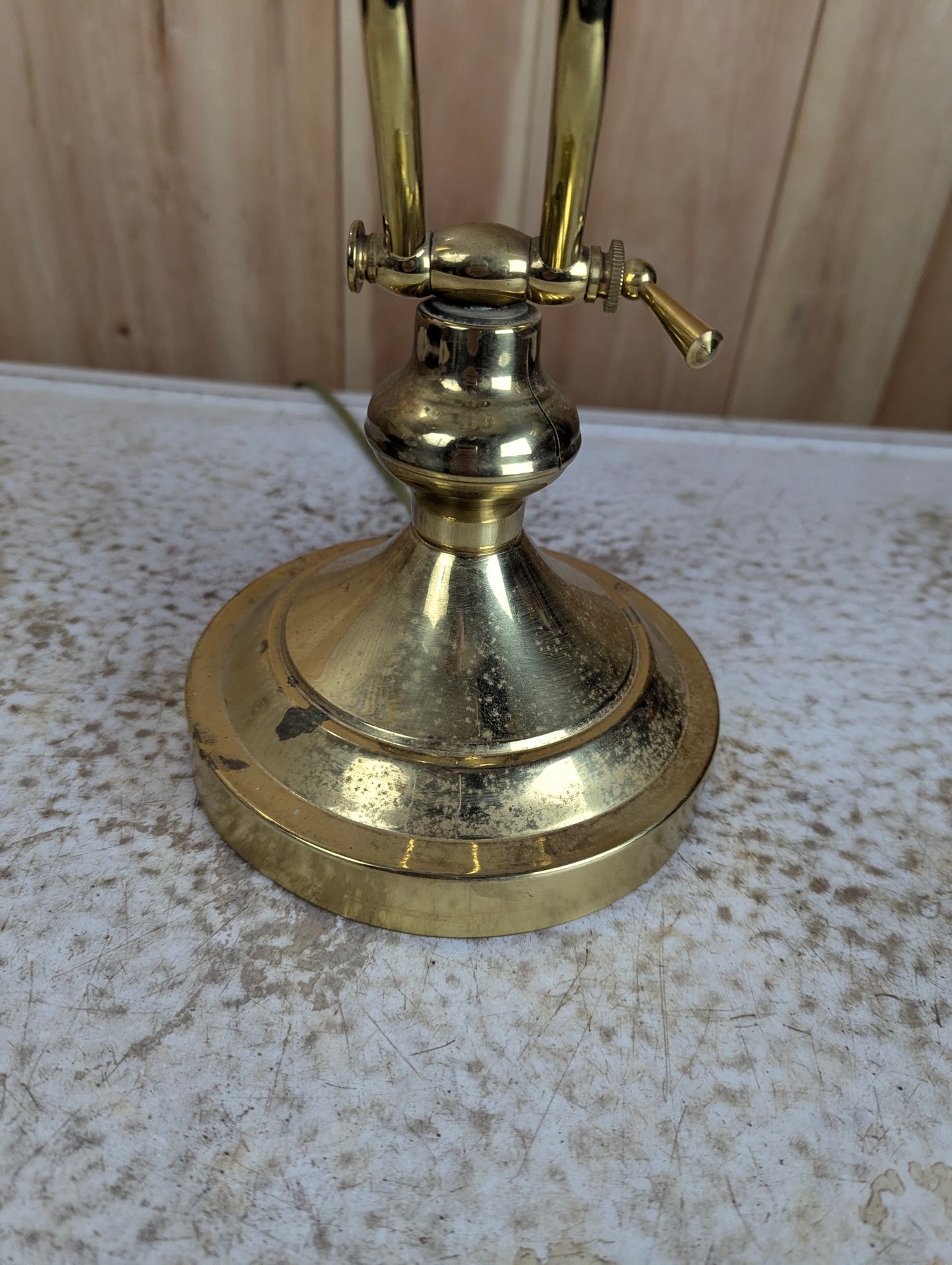 Underwriter's Brass Desk Lamp - view 3