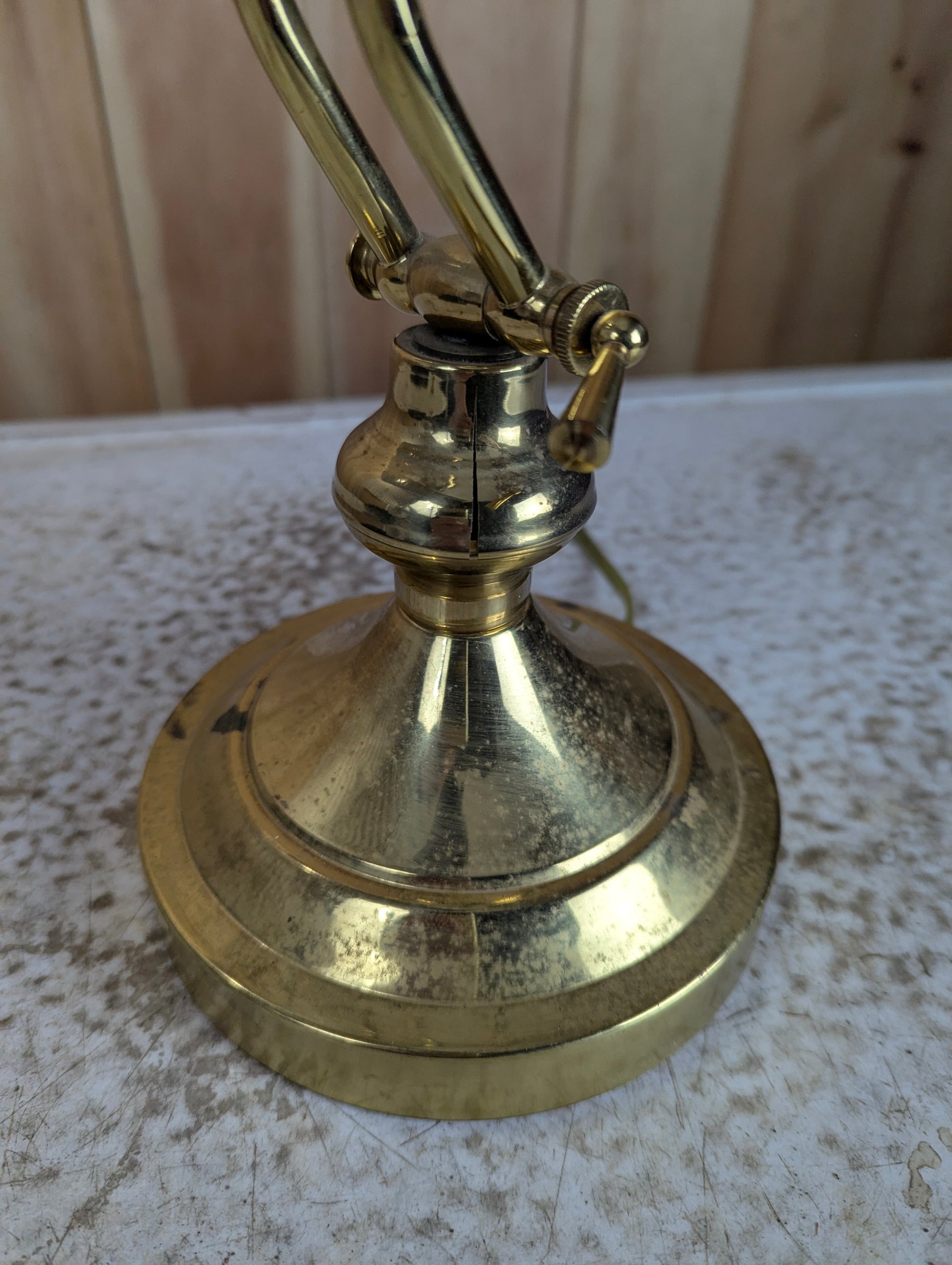 Underwriter's Brass Desk Lamp - view 4