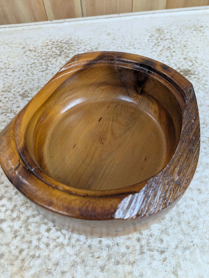 Unique Handcrafted Pine Snack Bowl - view 2
