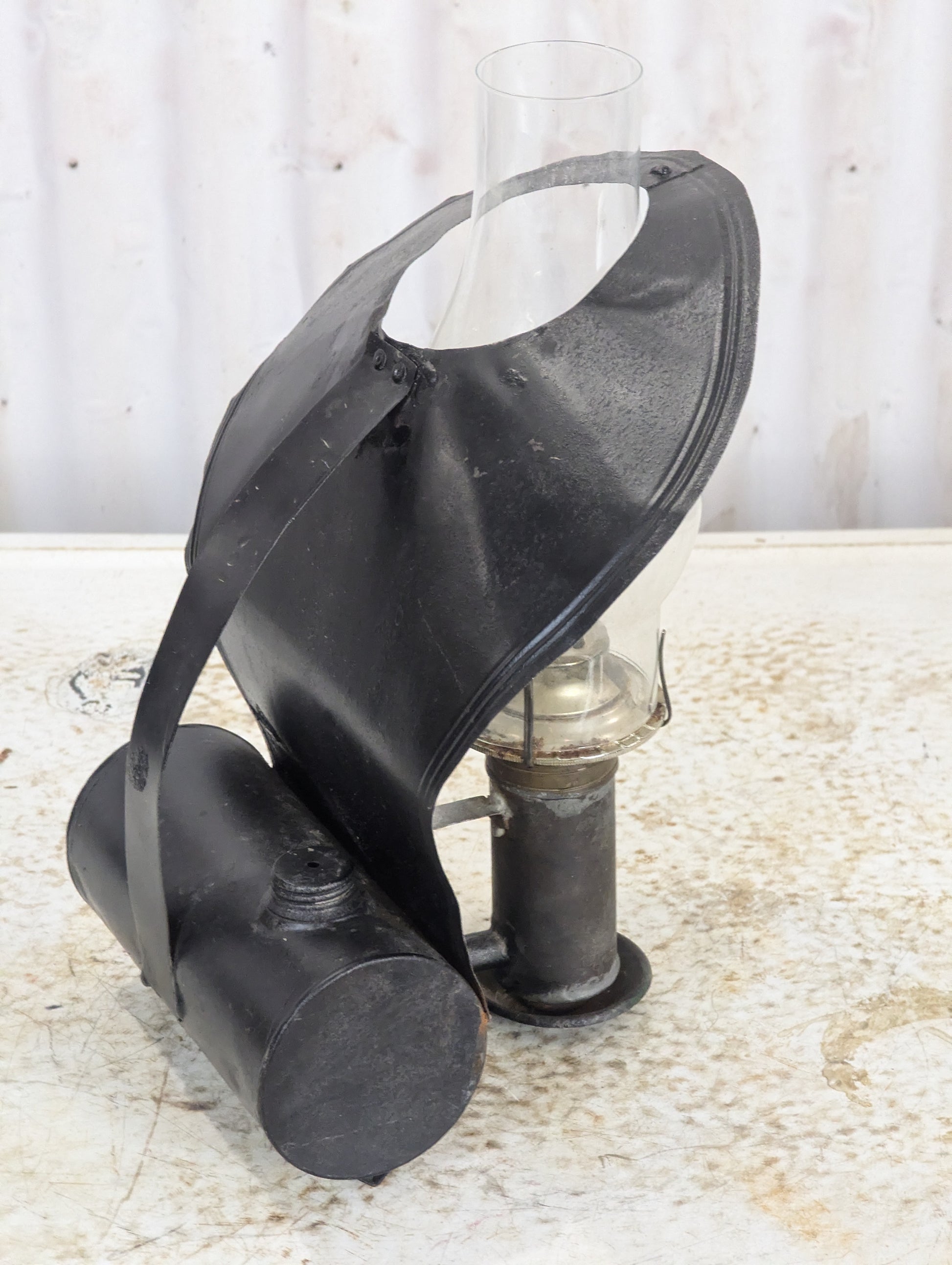 Unique Oil Lamp with Reflector - view 2