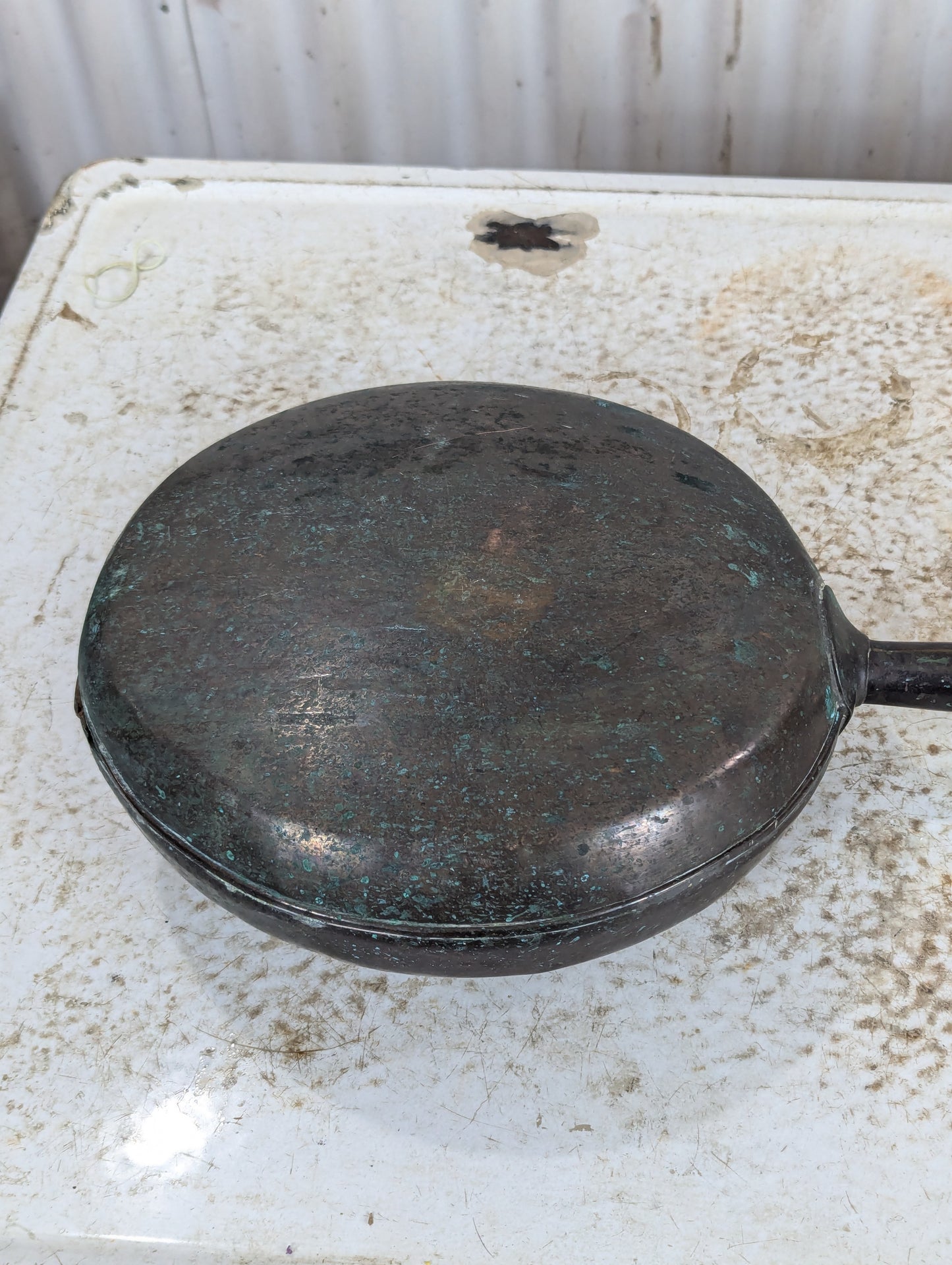 Victorian Copper Bed Warmer - view 4