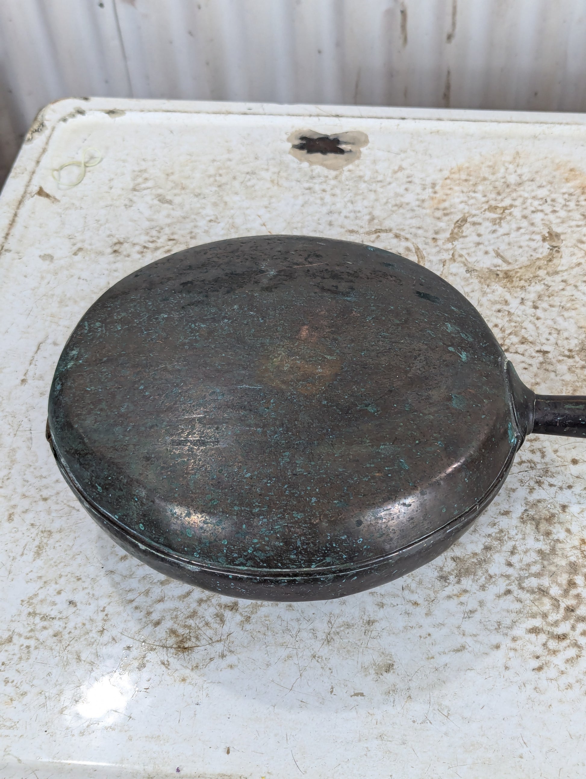 Victorian Copper Bed Warmer - view 4