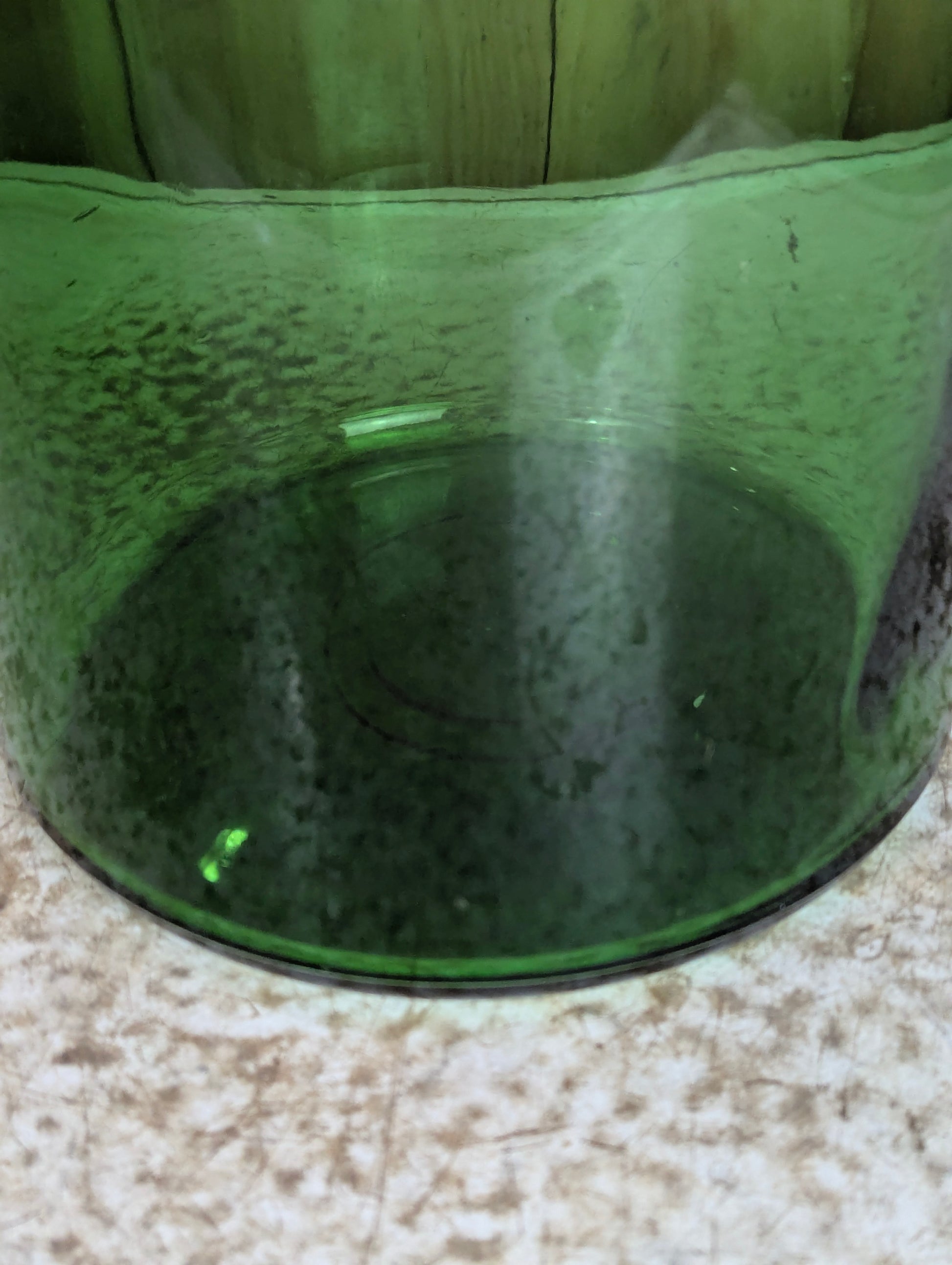 Vintage 1 Gal. Green Glass Jug - view 3