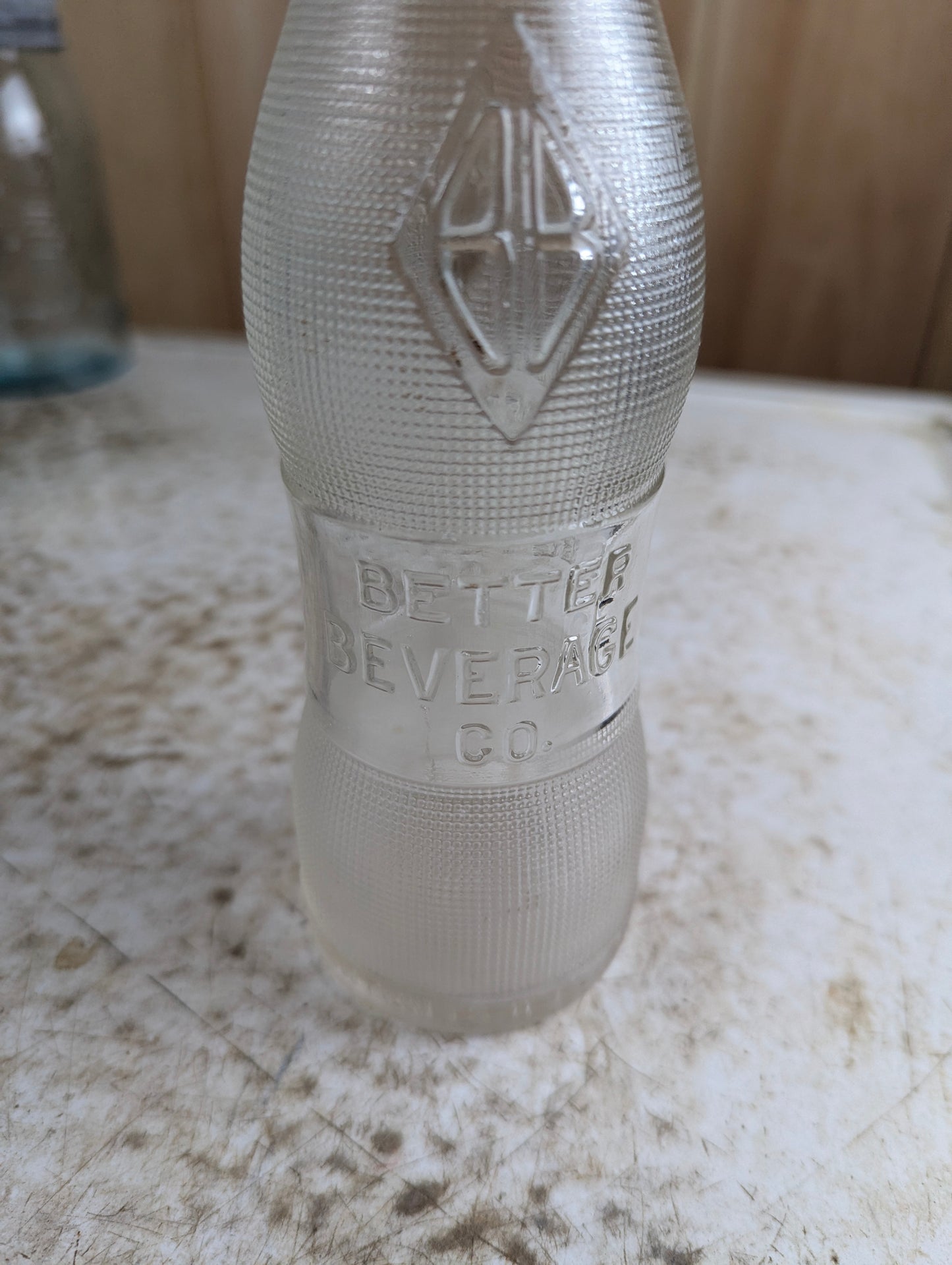 Vintage 11oz Better Beverage Co. Clear Glass Soda Bottle - view 2