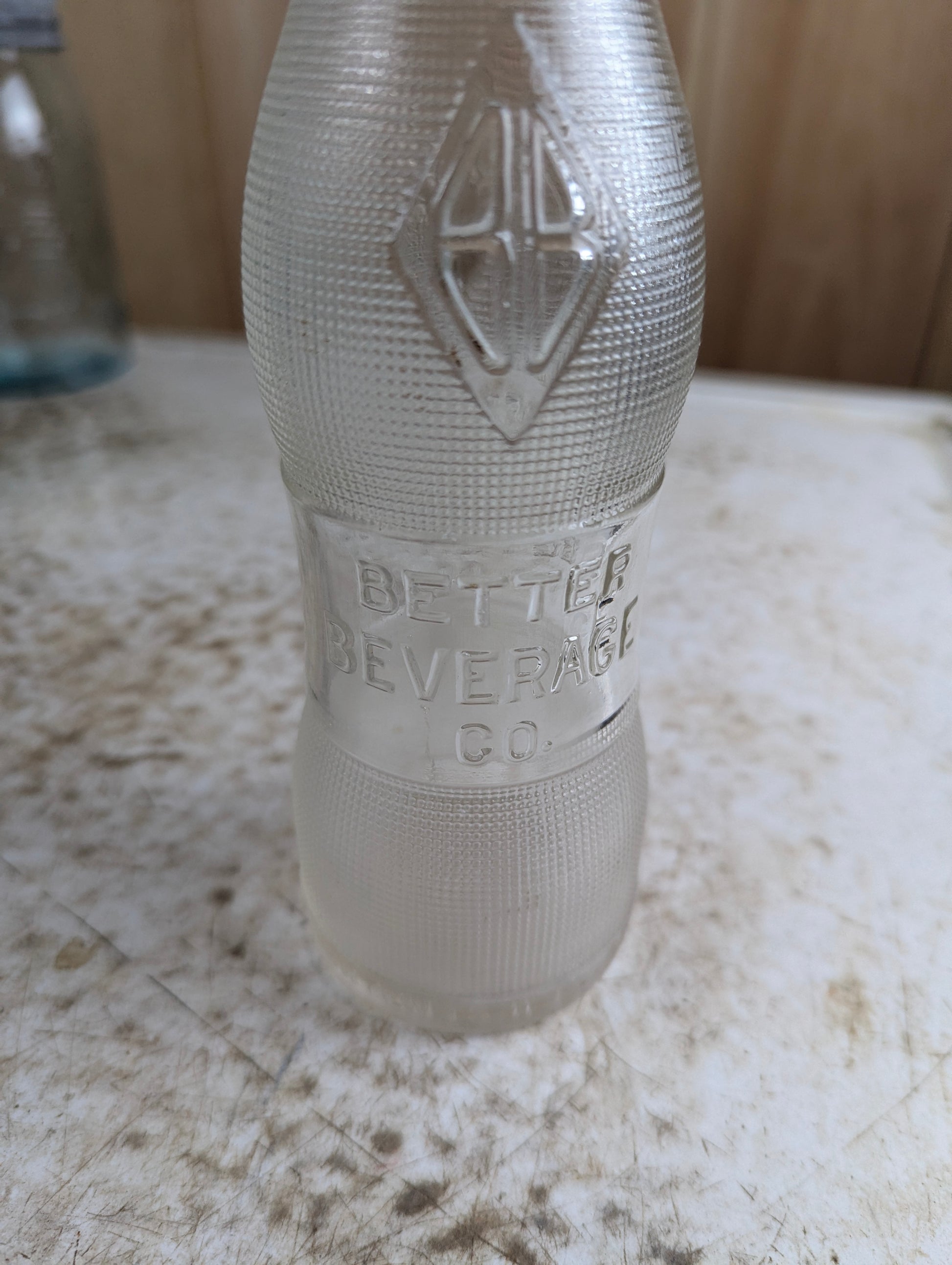 Vintage 11oz Better Beverage Co. Clear Glass Soda Bottle - view 2