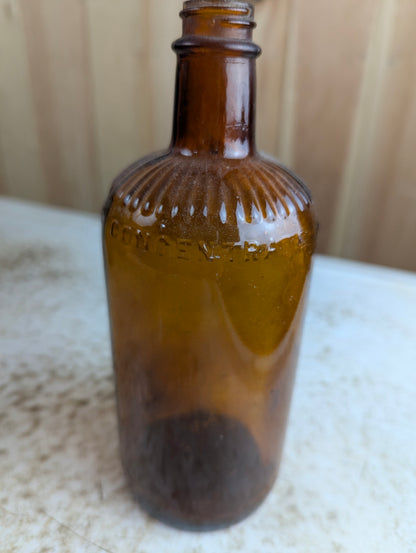 Vintage 16 oz Javex Concentrate Amber Glass Bottle - view 3