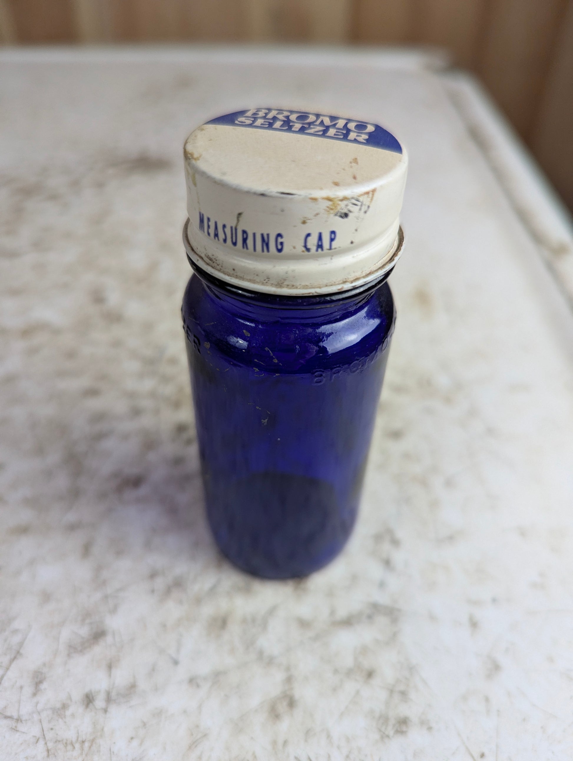 Vintage #18 Cobalt Blue Bormo Seltzer Bottle