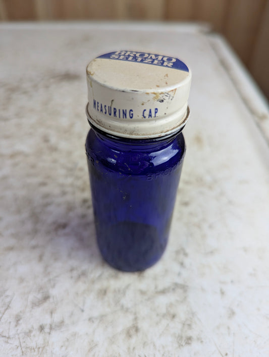 Vintage #18 Cobalt Blue Bormo Seltzer Bottle
