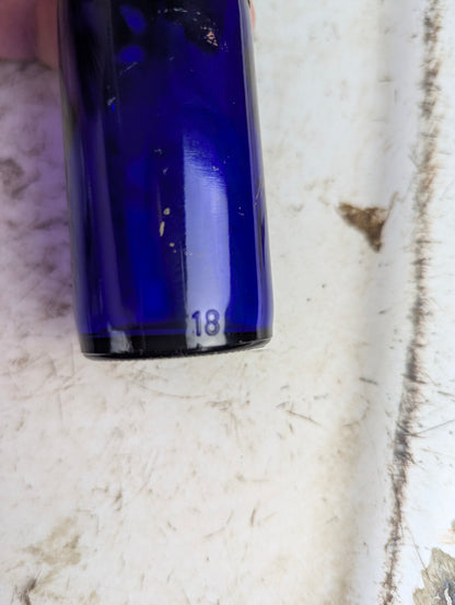 Vintage #18 Cobalt Blue Bormo Seltzer Bottle - view 3