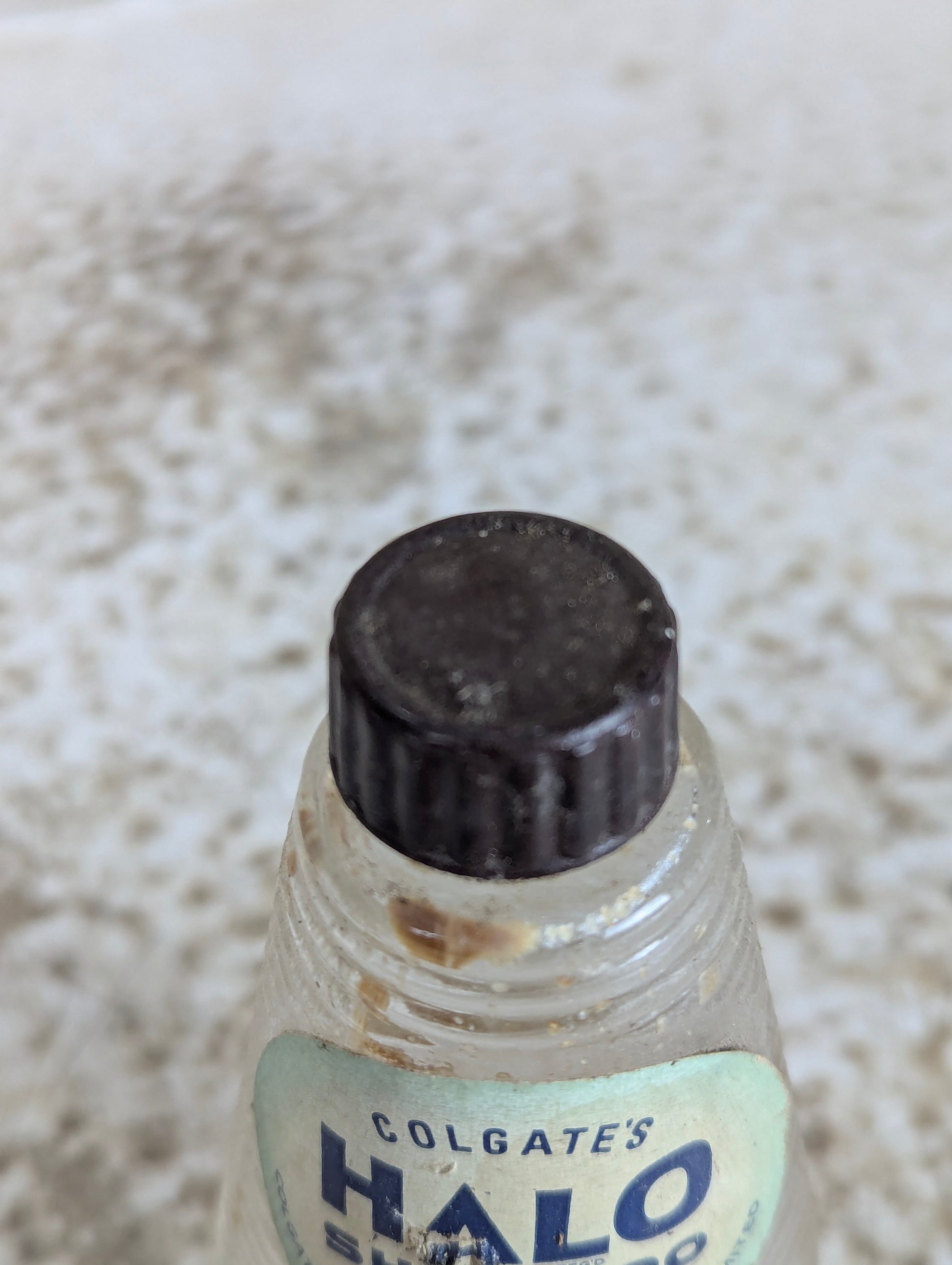 Vintage 1930's Colgates Halo Shampoo Glass Bottle - view 3
