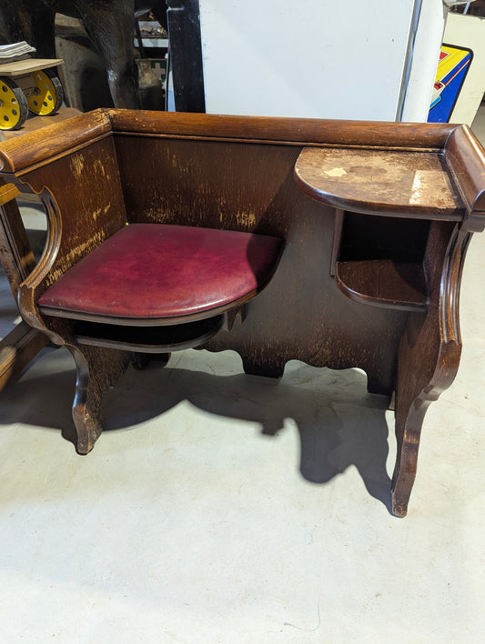 Vintage 1930s Gossip Bench Telephone Table