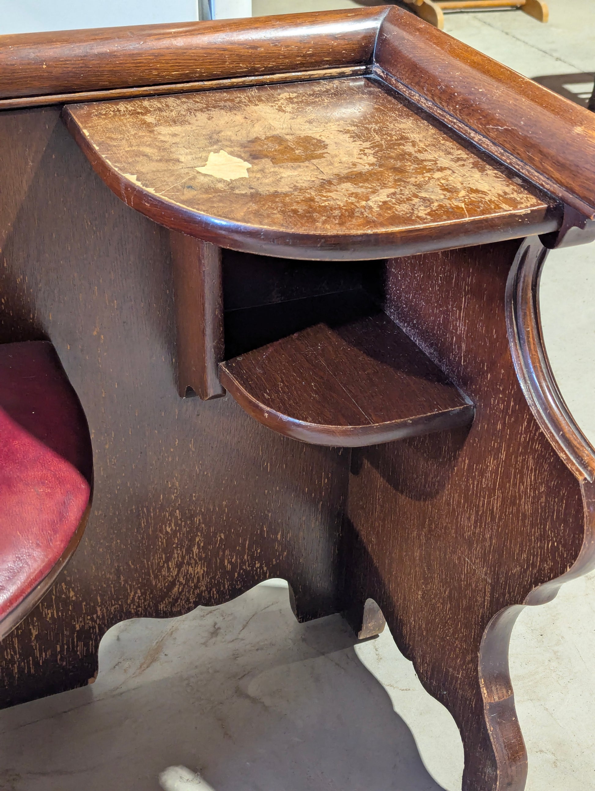 Vintage 1930s Gossip Bench Telephone Table - view 3