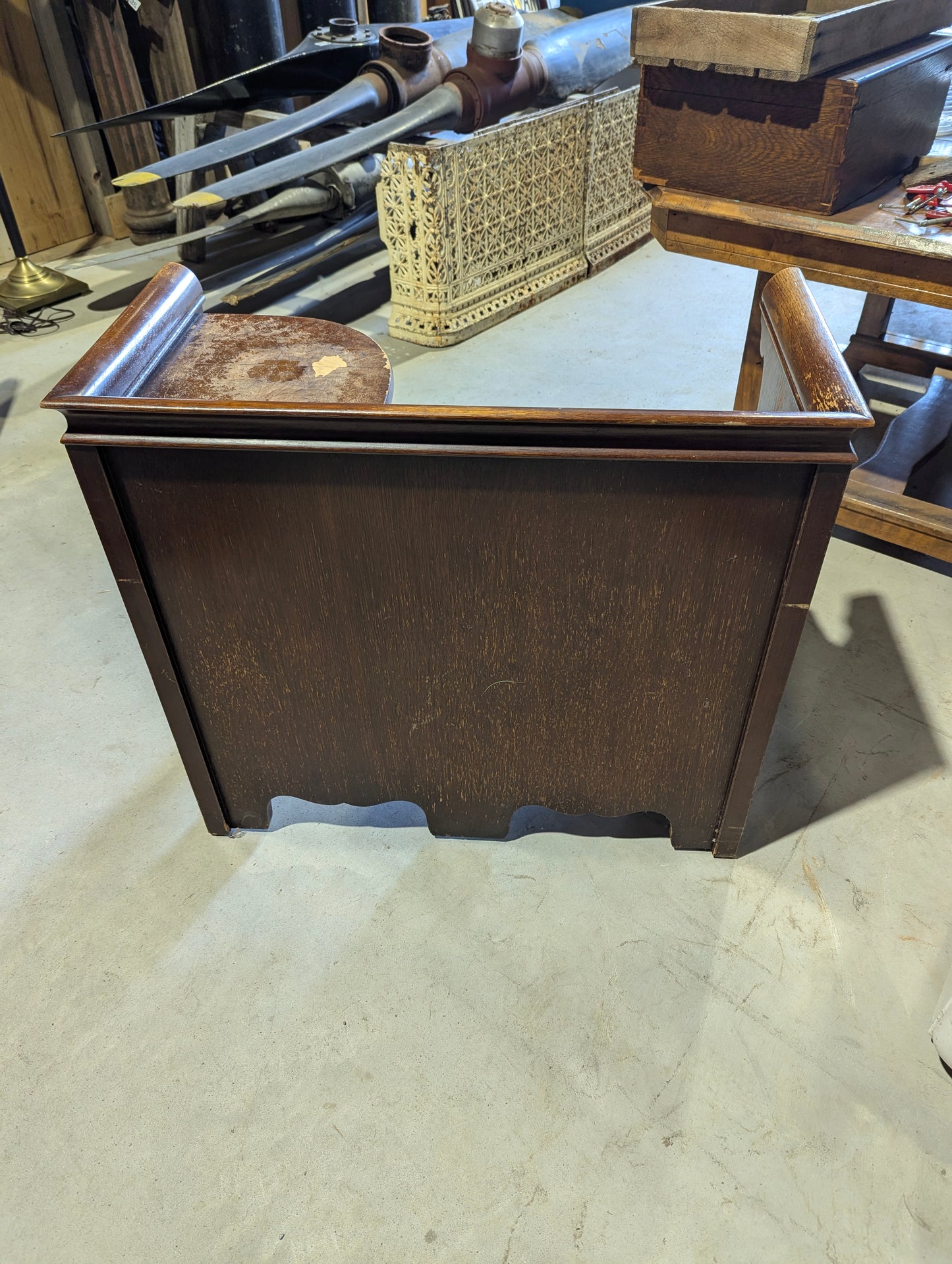 Vintage 1930s Gossip Bench Telephone Table - view 5