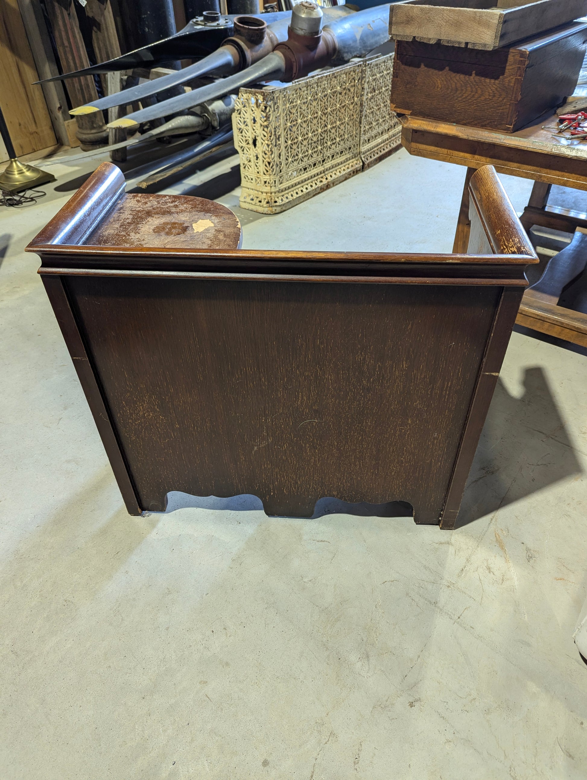 Vintage 1930s Gossip Bench Telephone Table - view 5