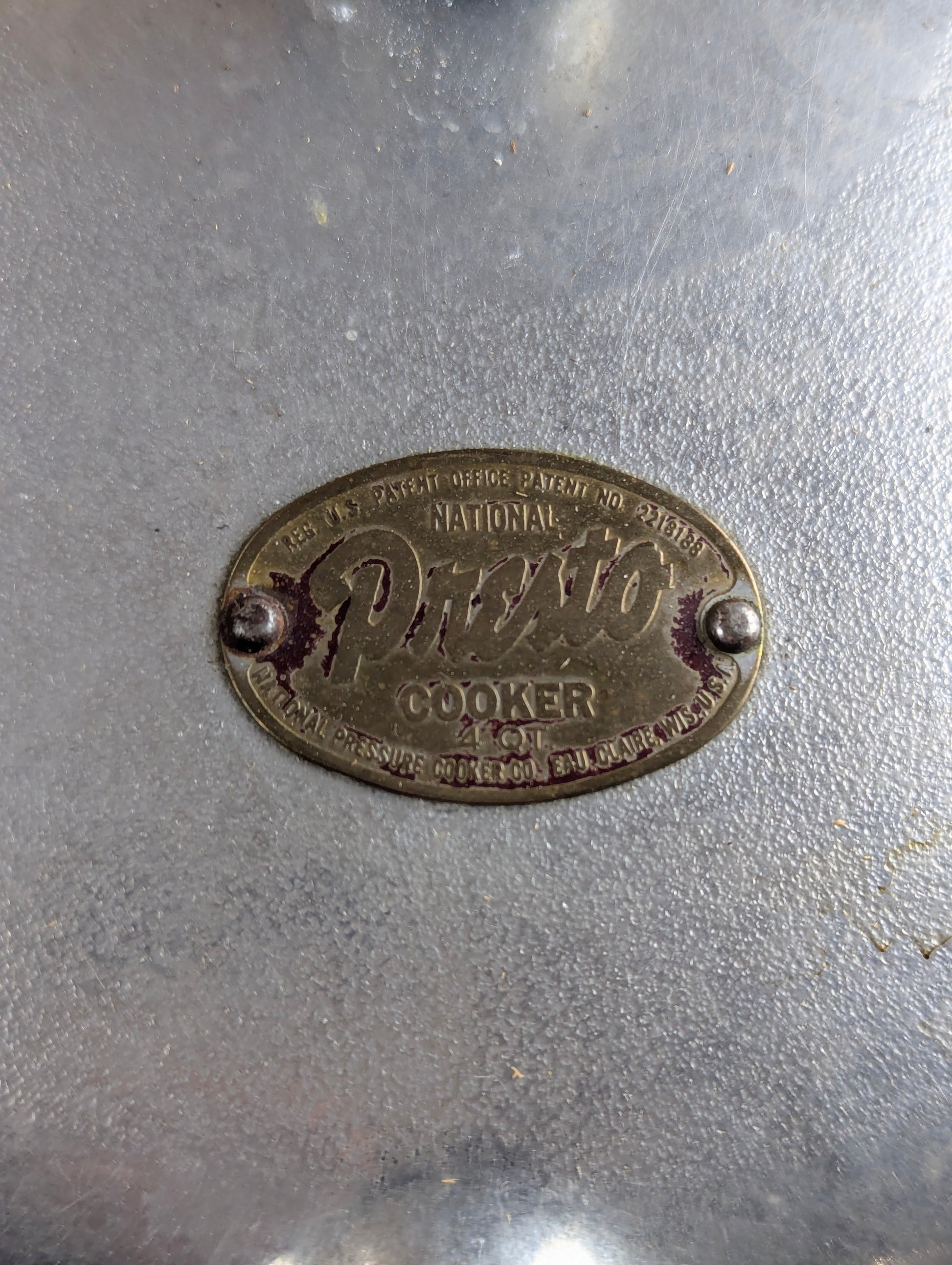 Vintage 1940s National Presto 4 Quart Pressure Cooker - view 2