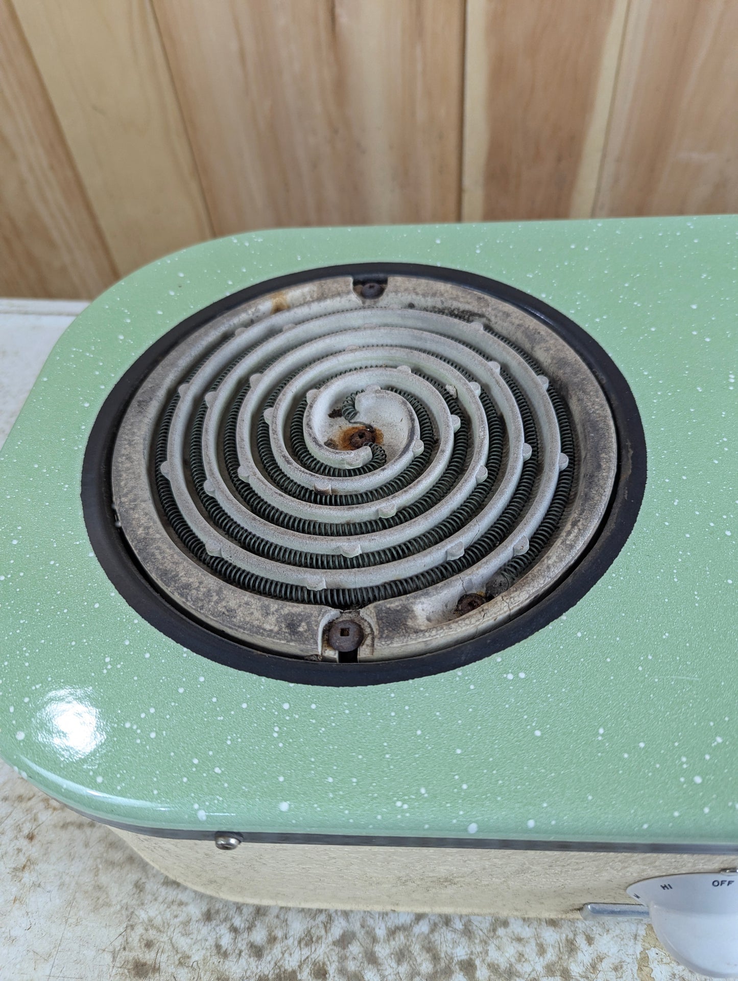 Vintage 1950s Sunshine Electric Tabletop 2-Burner Stove - view 3