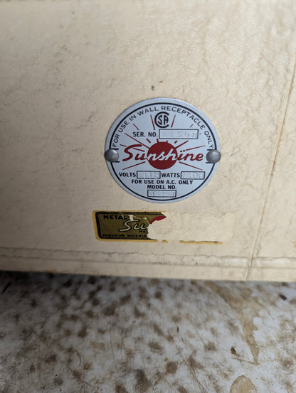 Vintage 1950s Sunshine Electric Tabletop 2-Burner Stove - view 5