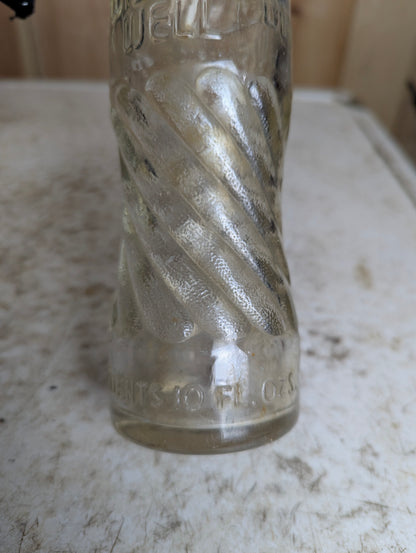 Vintage 1960’s Wishing Well 10 Fl. Oz. Embossed Soda Bottle - view 3