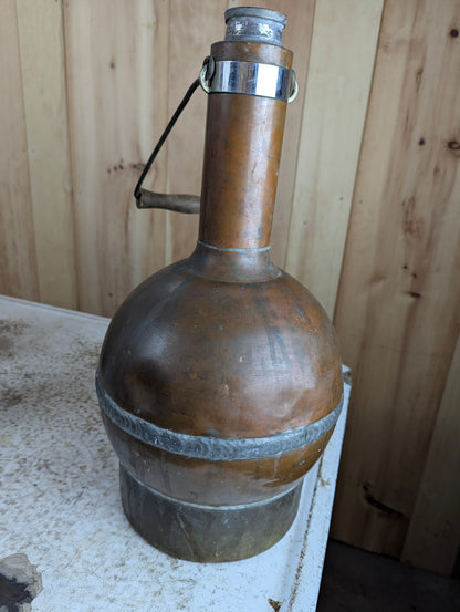Vintage 1960s Sulfrian Cryogenics Copper Liquid Nitrogen Dewar Flask - view 3