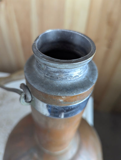 Vintage 1960s Sulfrian Cryogenics Copper Liquid Nitrogen Dewar Flask - view 4