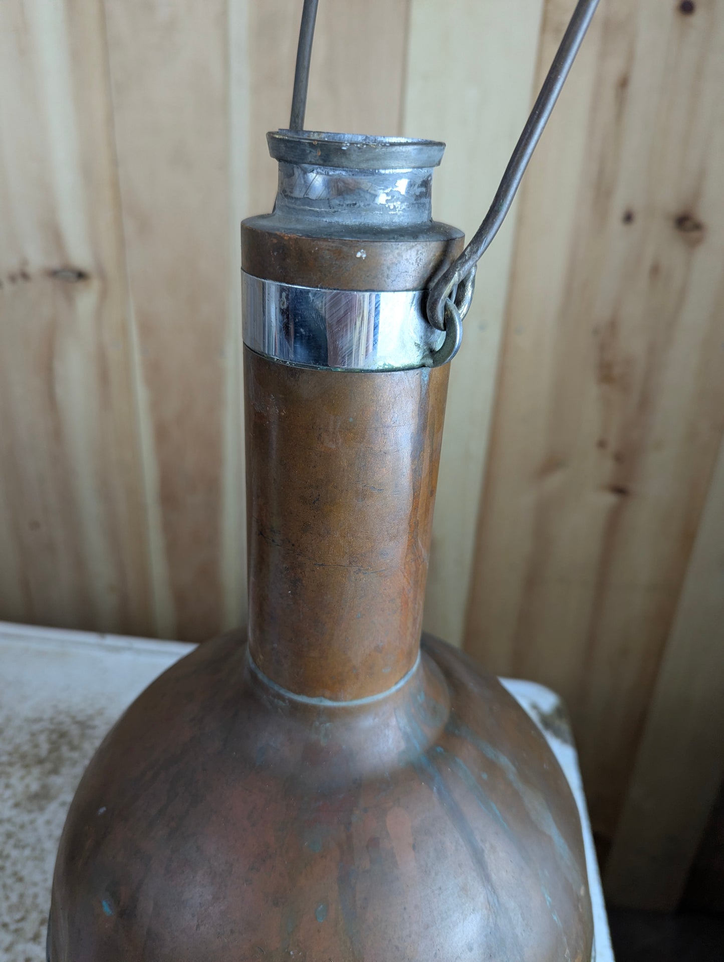 Vintage 1960s Sulfrian Cryogenics Copper Liquid Nitrogen Dewar Flask - view 6