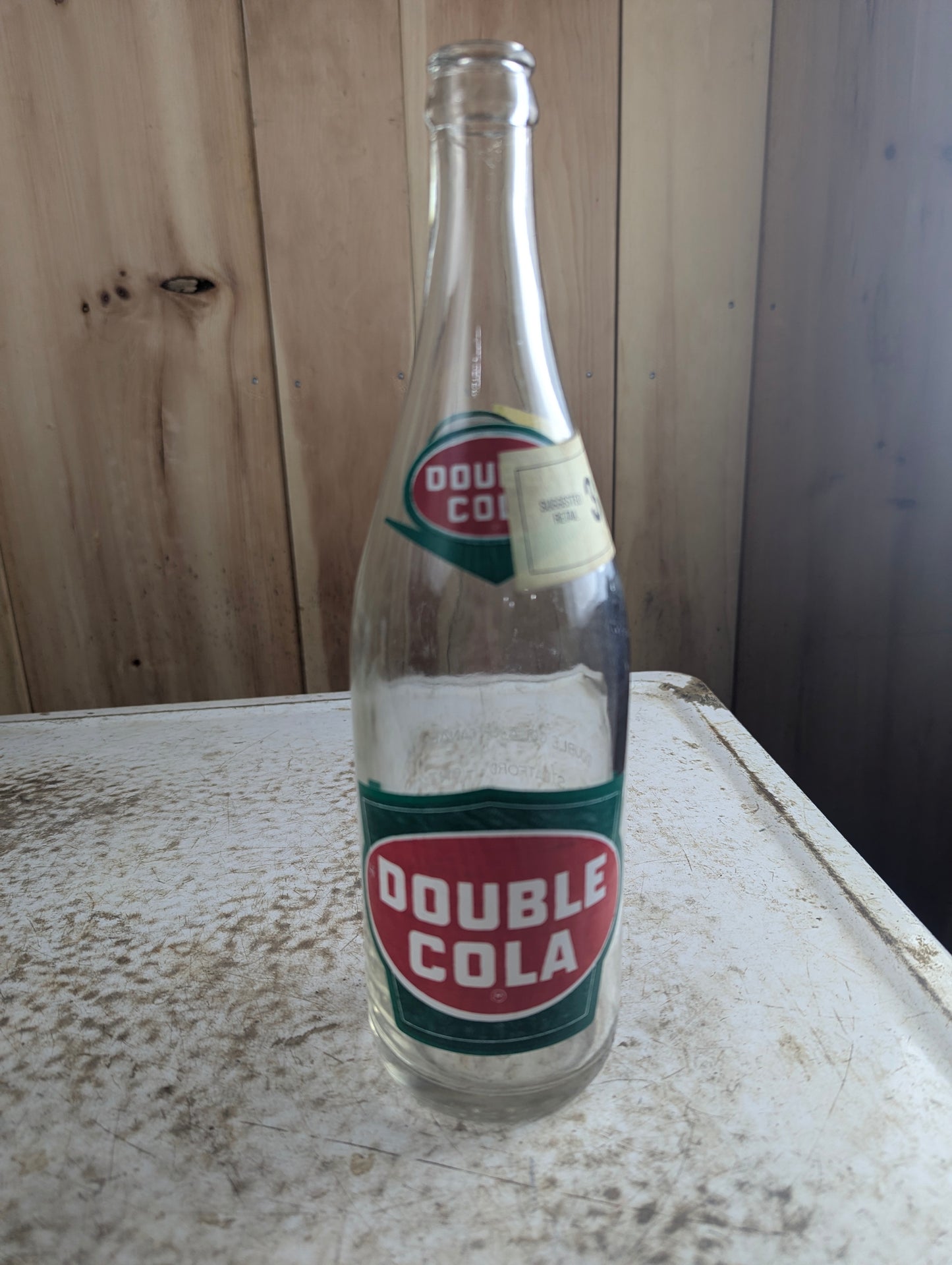 Vintage 28oz Double Cola ACL Soda Bottle