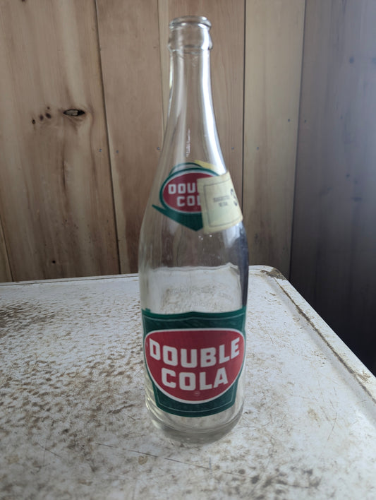 Vintage 28oz Double Cola ACL Soda Bottle