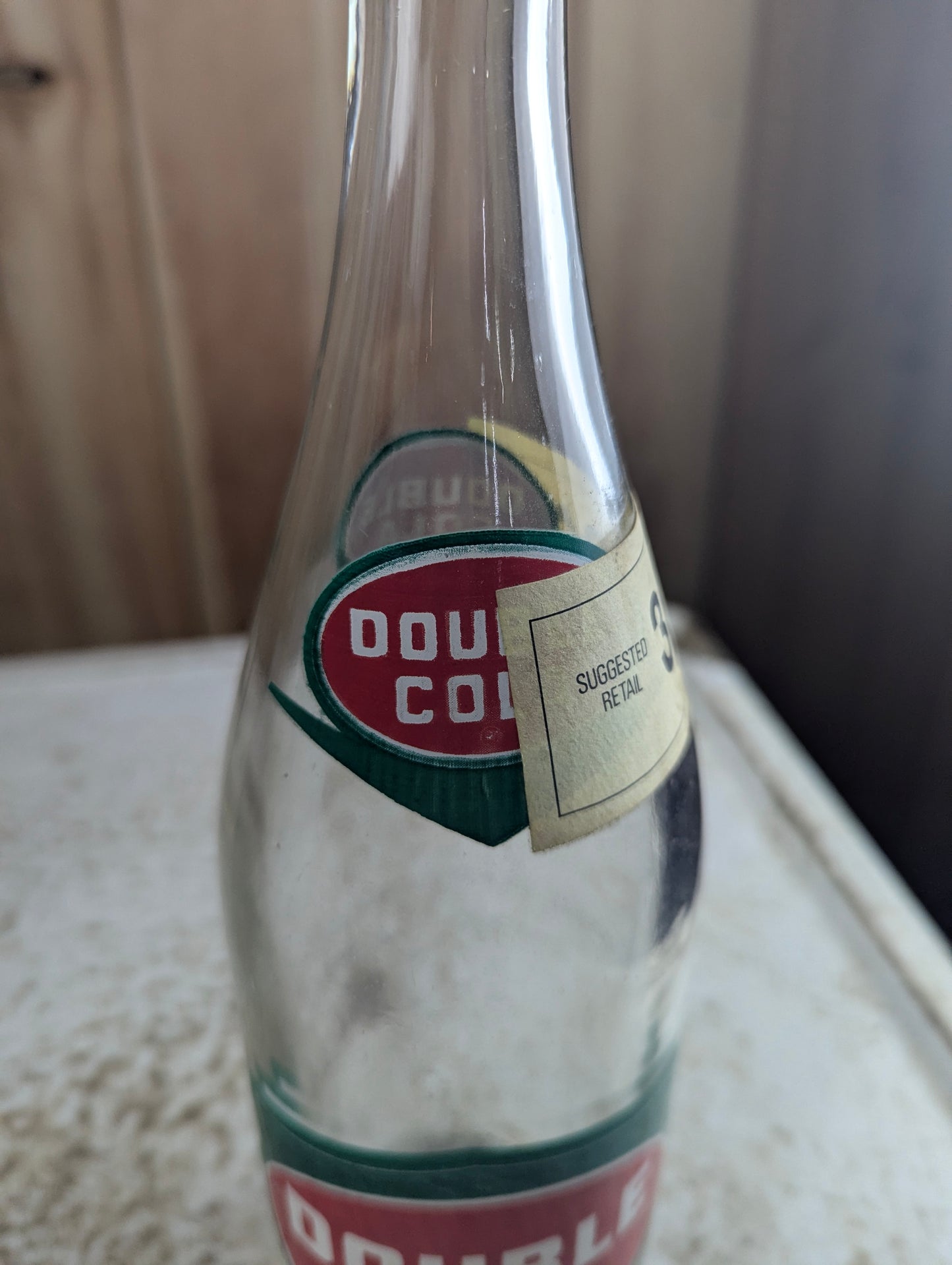 Vintage 28oz Double Cola ACL Soda Bottle - view 3