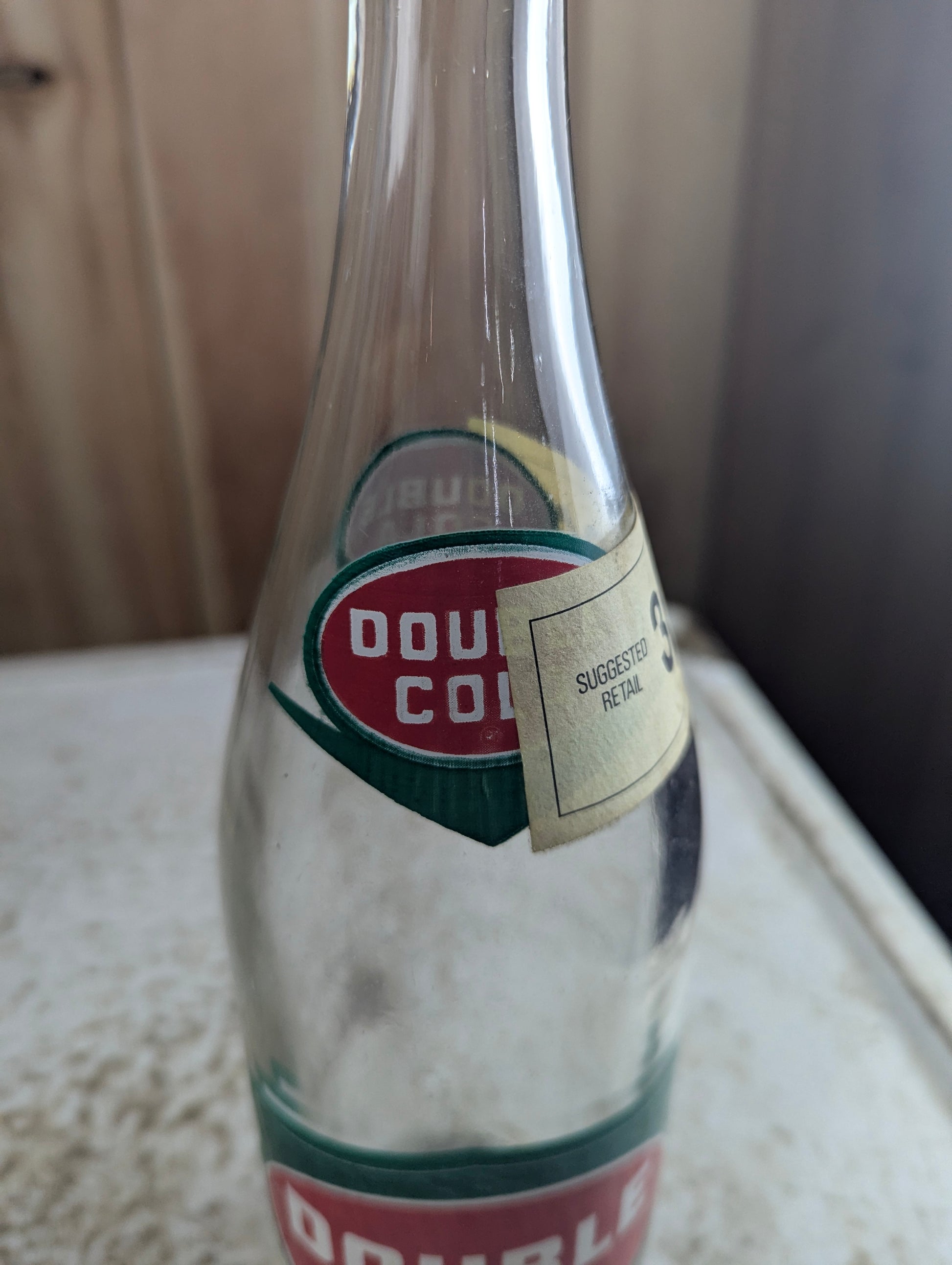 Vintage 28oz Double Cola ACL Soda Bottle - view 3