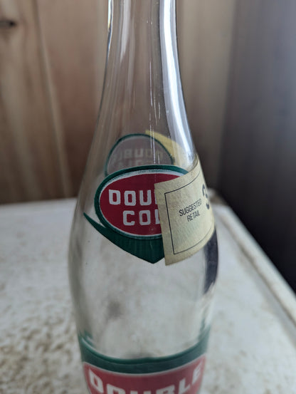 Vintage 28oz Double Cola ACL Soda Bottle - view 3