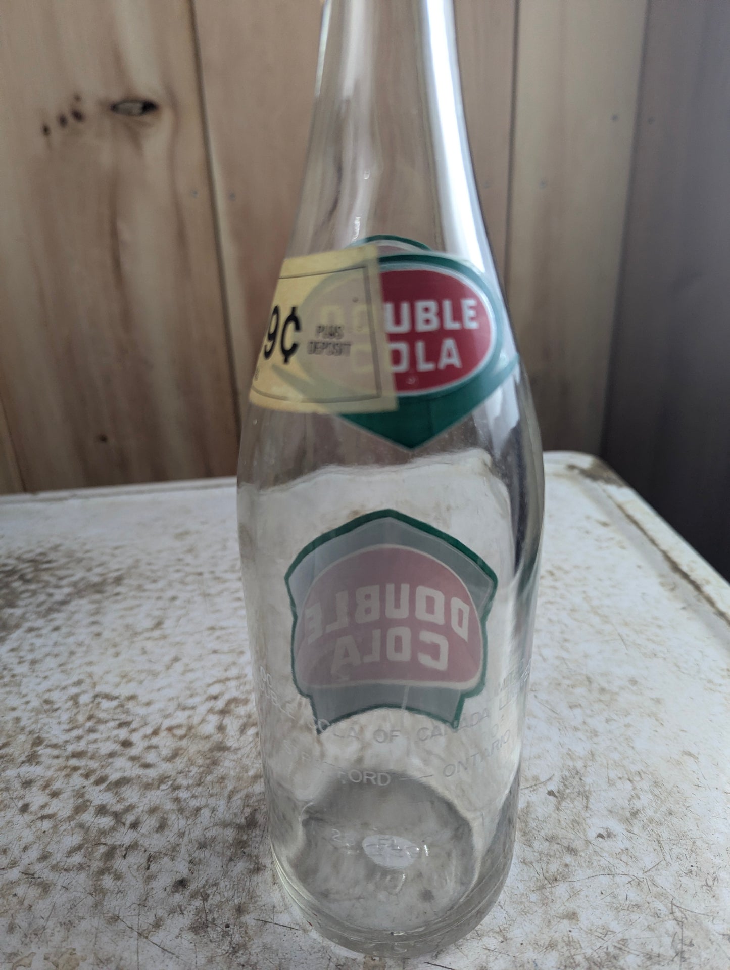 Vintage 28oz Double Cola ACL Soda Bottle - view 4
