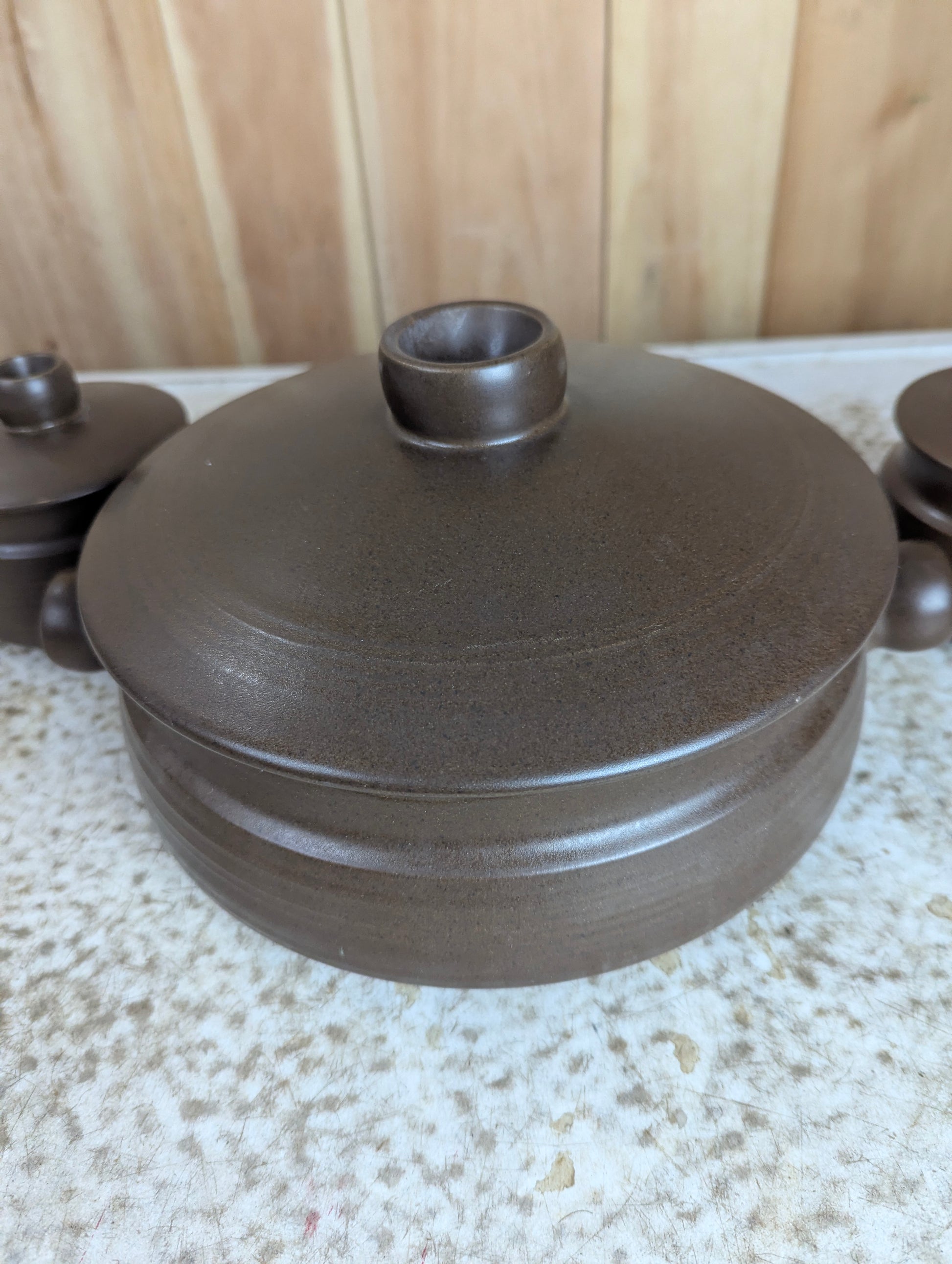 Vintage 3 Pc. Stoneware Casserole Lidded Dishes - view 2