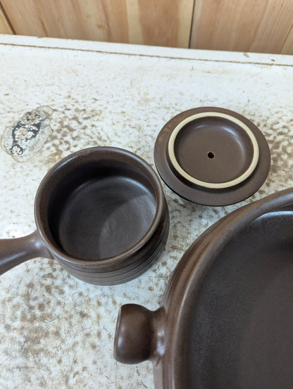 Vintage 3 Pc. Stoneware Casserole Lidded Dishes - view 5
