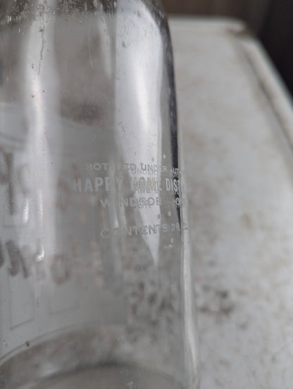 Vintage 30oz Happy Home Windsor Clear Glass ACL Soda Bottle - view 3