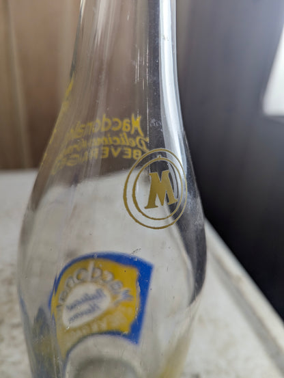 Vintage 30oz Macdonald's Natural Flavor Clear Glass ACL Soda Bottle - view 4
