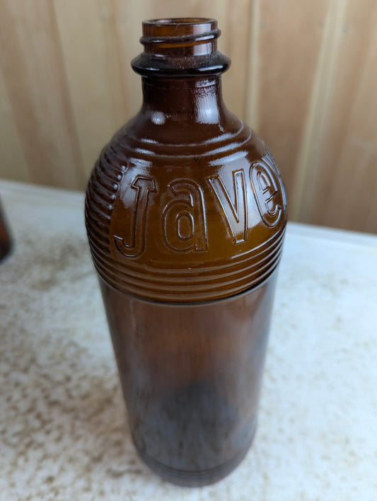 Vintage 32oz Ribbed Javex Bottle