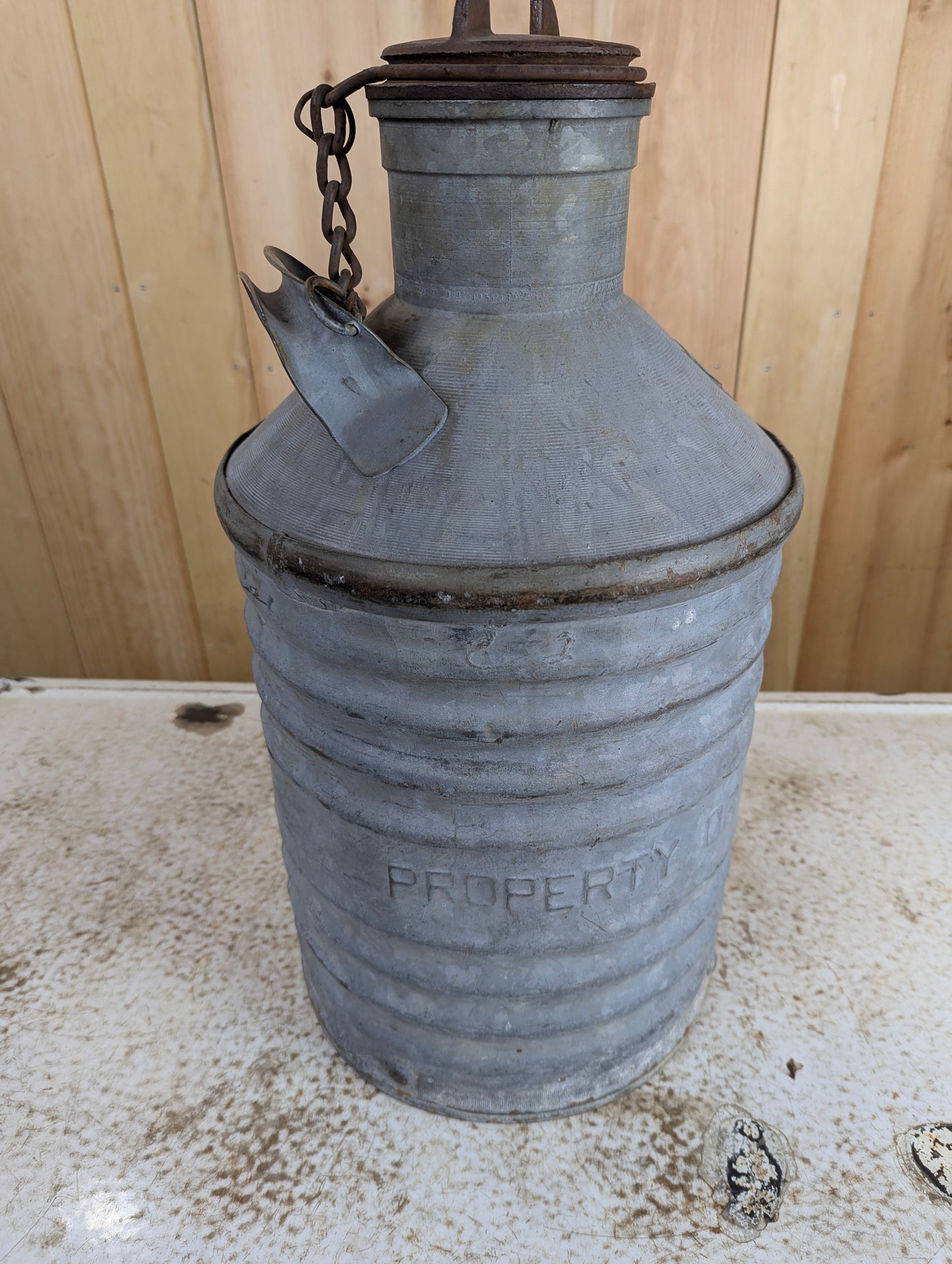 Vintage 5 Gal. Imperial Oil Can - view 3