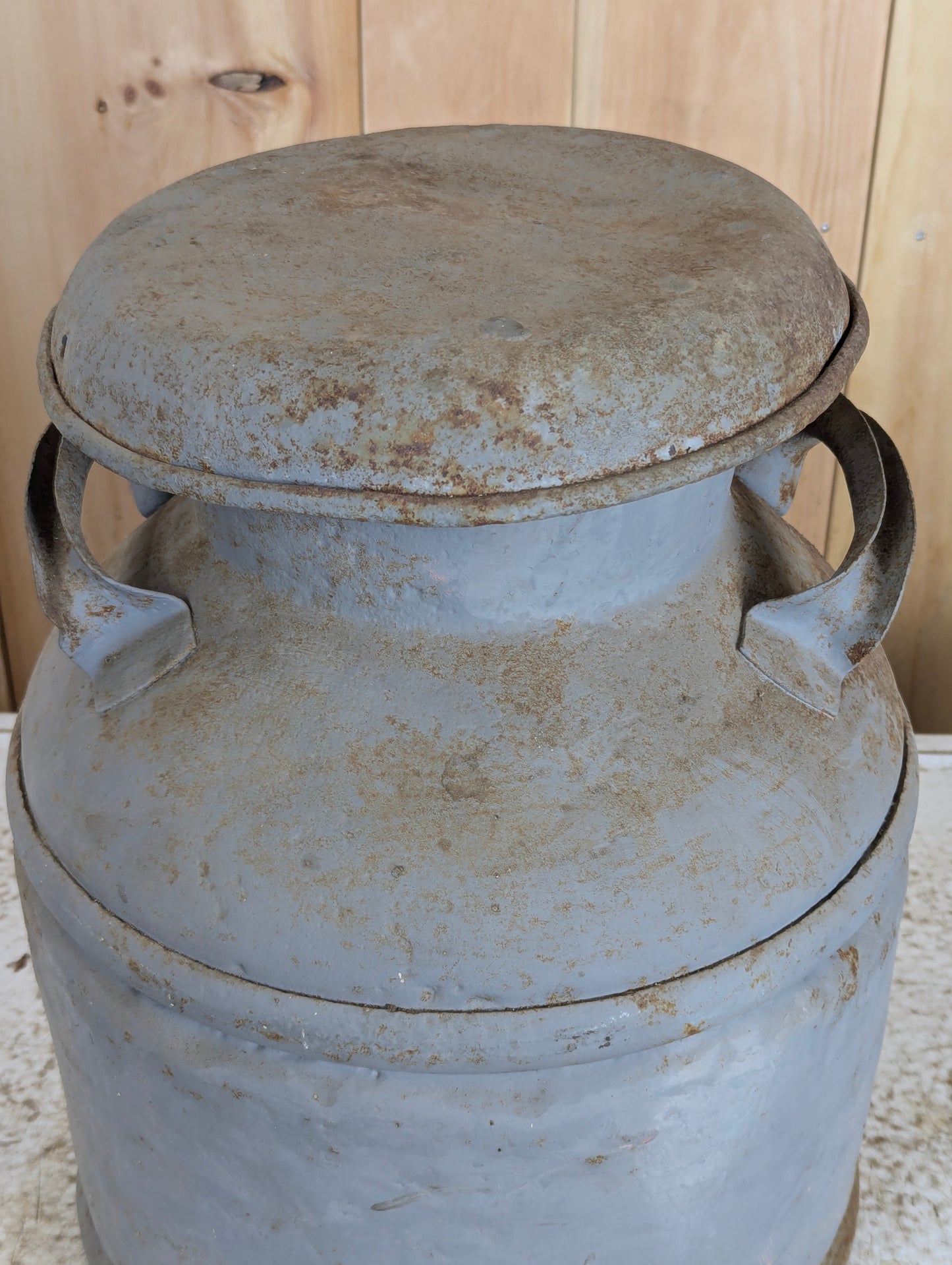 Vintage 5 Gal. Short Dairy Milk Cans - view 2