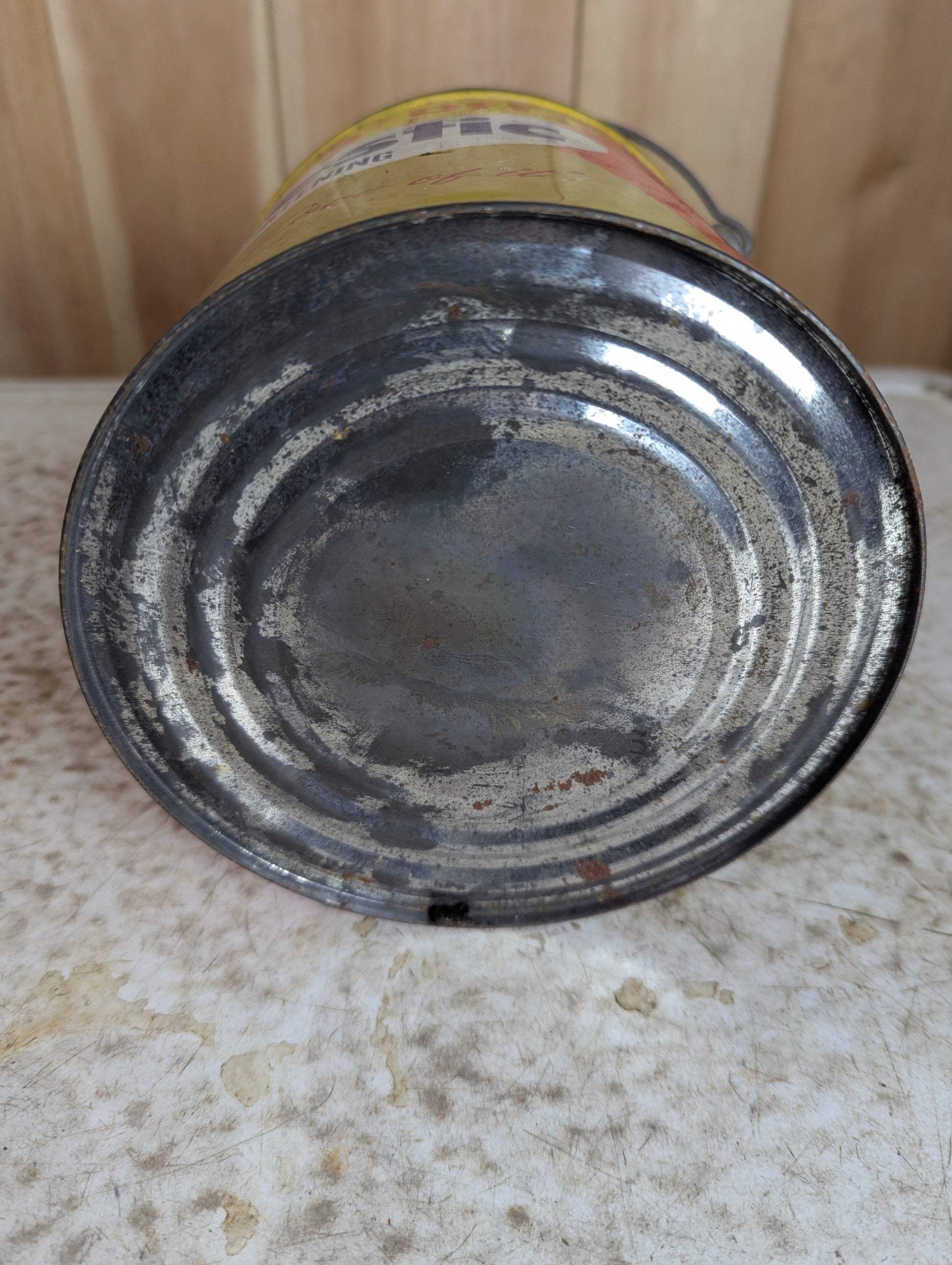 Vintage 5 lb Domestic Pure Shortening Tin Pail - view 4