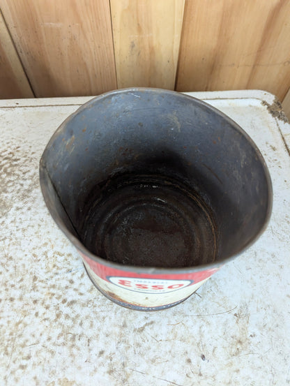 Vintage 5 lb. Imperial Esso Oil Tin Can (no lid) - view 3
