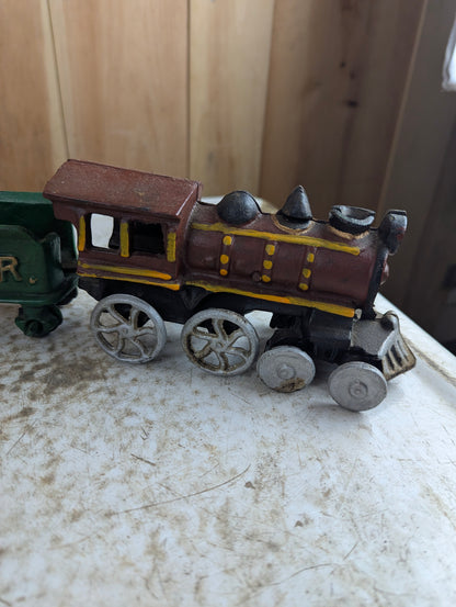 Vintage 5 Piece Cast Iron Steam Train Set - view 2