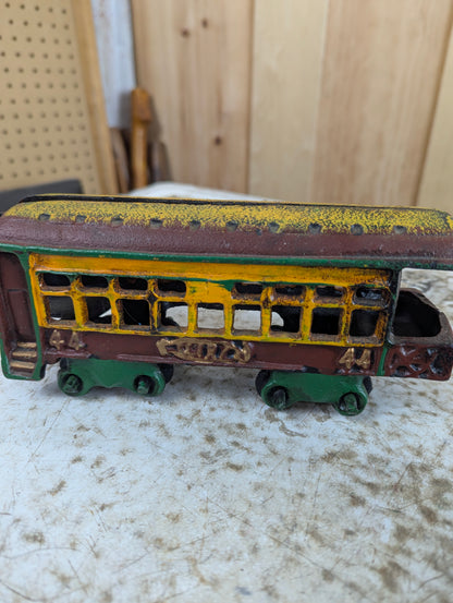 Vintage 5 Piece Cast Iron Steam Train Set - view 8
