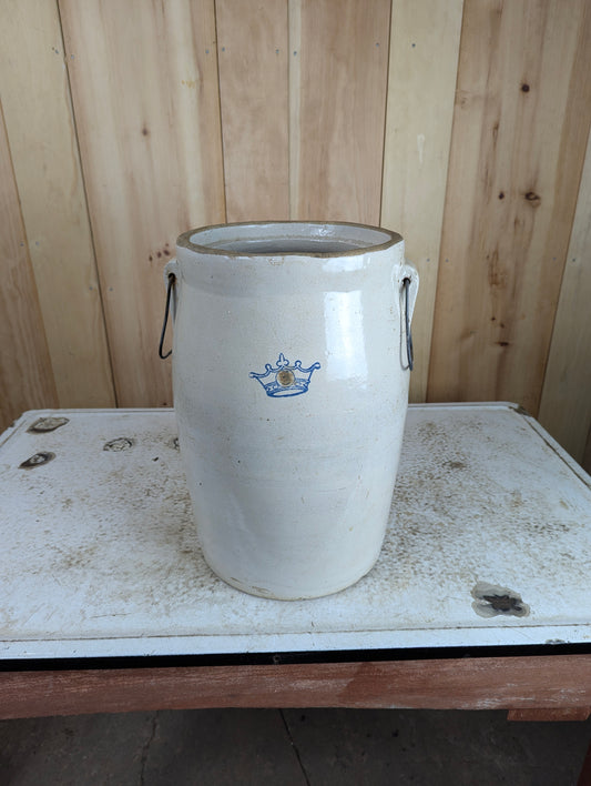 Vintage #5 Stoneware Butter Churn Crock with No Lid