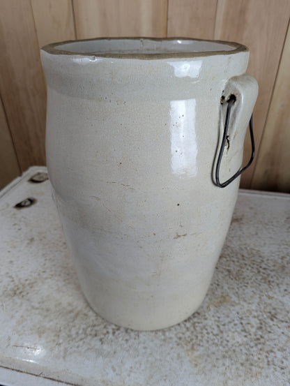 Vintage #5 Stoneware Butter Churn Crock with No Lid - view 6